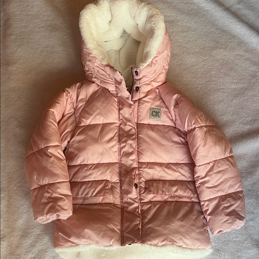 Calvin Klein Jeans Pink Puffer Jacket